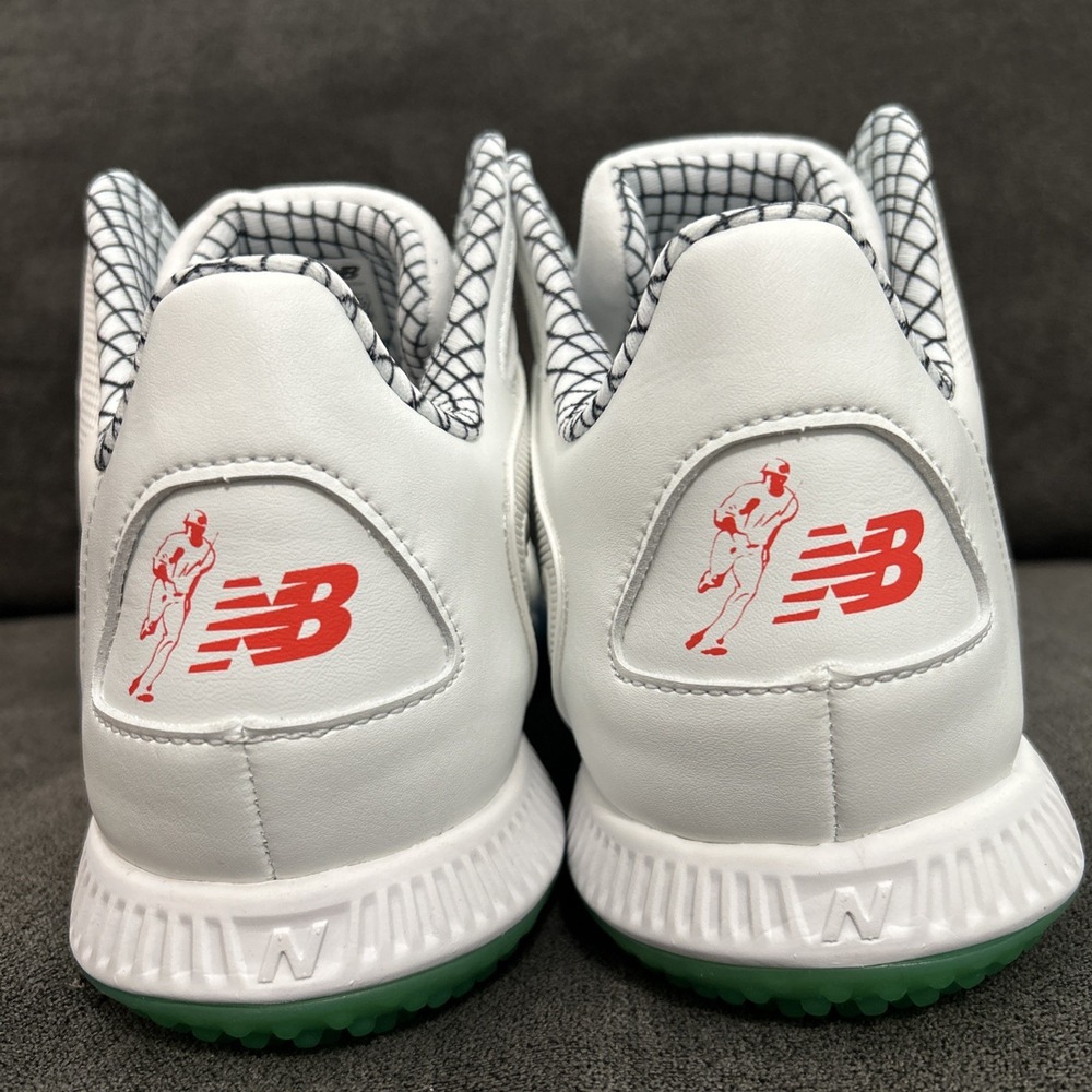 New Balance Shohei Ohtani 1 Trainer Lab Work Men 12.5 White Blue Turf Baseball - Picture 4 of 8
